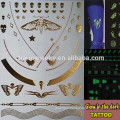 OEM Wholesale fashion brands glow in the dark temporary tattoos Sticker for adults GLIS001